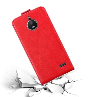 Motorola MOTO E4 Suojakuori Lompakkokotelo (Punainen)