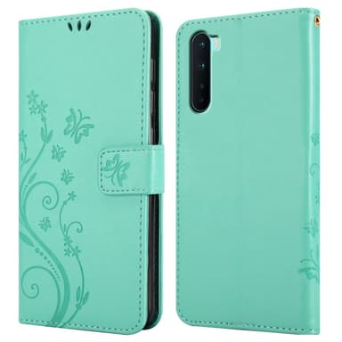 OnePlus Nord Suojakuori Lompakkokotelo (Turkoosi)