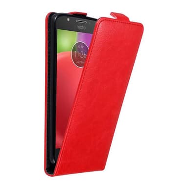 Motorola MOTO E4 Suojakuori Lompakkokotelo (Punainen)