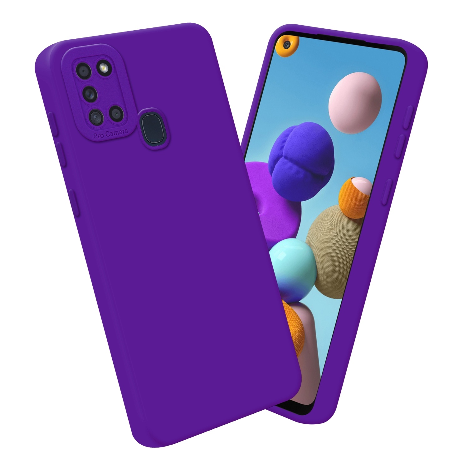 Samsung Galaxy A21s Suojakuori Kotelo (Violetti)