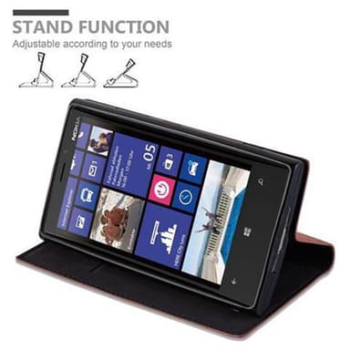 Nokia Lumia 920 Suojakuori Lompakkokotelo (Ruskea)