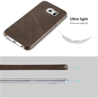 Samsung Galaxy S6 Suojakuori Case Kotelo (Ruskea)