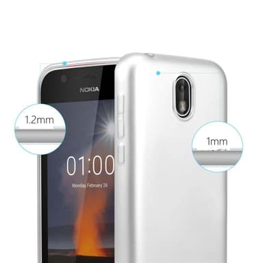 Nokia 1 2018 Suojakuori Kotelo (Hopea)