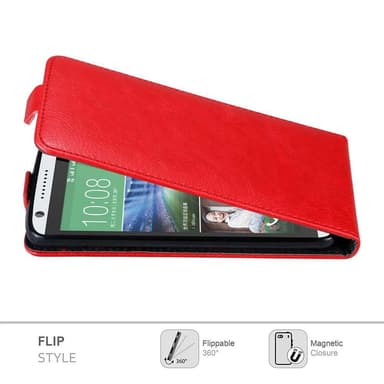 HTC Desire 820 Suojakuori Lompakkokotelo (Punainen)