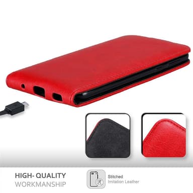 HTC U PLAY Suojakuori Lompakkokotelo (Punainen)