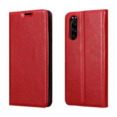Sony Xperia 5 II Suojakuori Lompakkokotelo (Punainen)