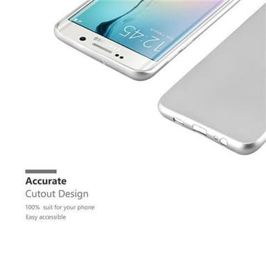 Samsung Galaxy S6 EDGE PLUS Suojakuori Kotelo (Hopea)
