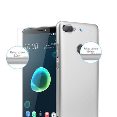 HTC Desire 12 PLUS Suojakuori Kotelo Cover (Hopea)