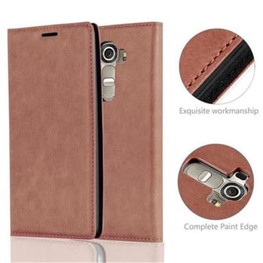 LG G4 / G4 PLUS Suojakuori Lompakkokotelo (Ruskea)