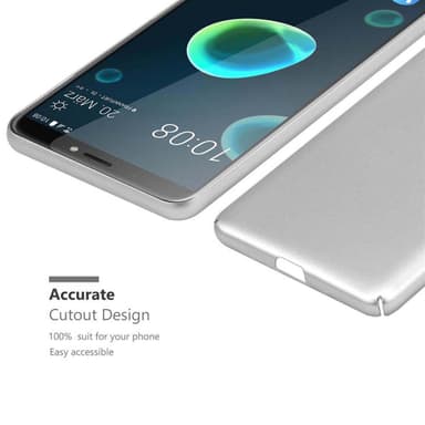 HTC Desire 12 PLUS Suojakuori Kotelo Cover (Hopea)