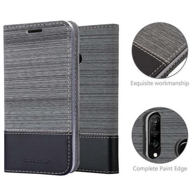 Huawei P30 LITE Suojakuori Lompakkokotelo (harmaa)