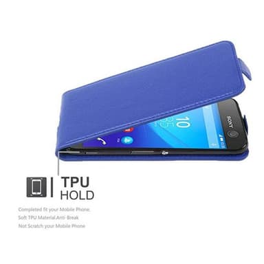 Sony Xperia M5 Suojakuori Lompakkokotelo (Sininen)