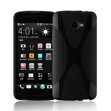 HTC BUTTERFLY S Suojakuori Cover (Musta)