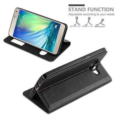 Lompakkokotelo Samsung Galaxy A3 2015 Case (Musta)