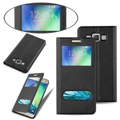 Lompakkokotelo Samsung Galaxy A3 2015 Case (Musta)