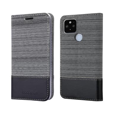 Google PIXEL 5 XL Suojakuori Lompakkokotelo (harmaa)