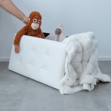 Taitettava penkki 78x38x38 Jakkara (valkoinen)
