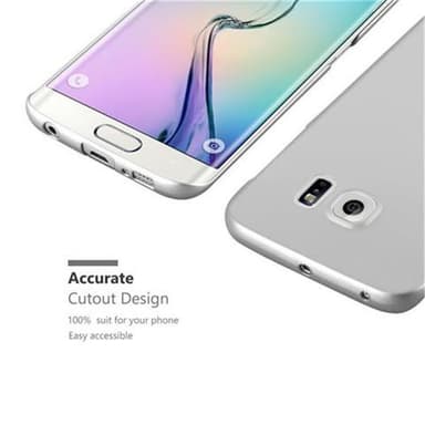 Samsung Galaxy S6 EDGE Suojakuori Kotelo Cover (Hopea)