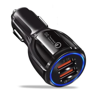 Biladdare 2-porttinen kaksois-USB-lataussovitin 3.0