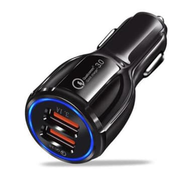 Biladdare 2-porttinen kaksois-USB-lataussovitin 3.0