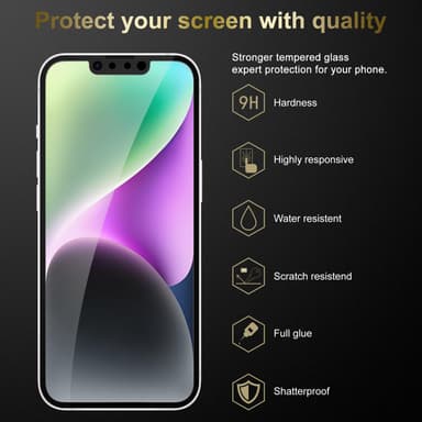 iPhone 14 PLUS Suojakalvo Karkaistu lasi Näytönsuoja