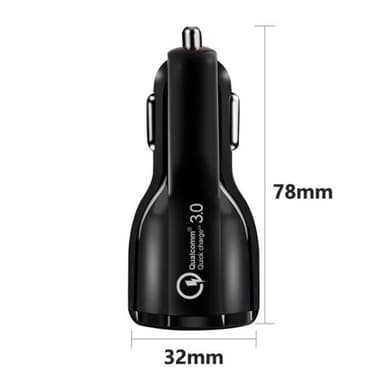 Biladdare 2-porttinen kaksois-USB-lataussovitin 3.0
