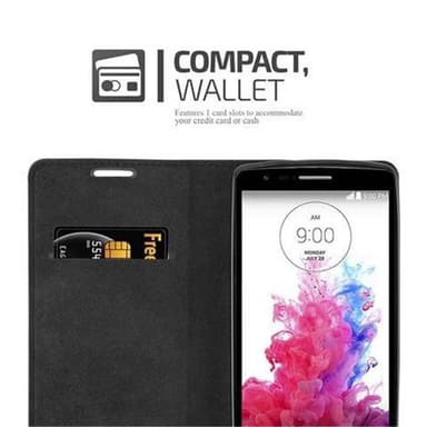LG G3 MINI / G3 S Suojakuori Lompakkokotelo (Punainen)