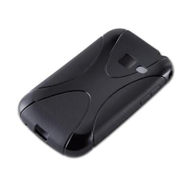 Samsung Galaxy ACE DUOS Suojakuori Cover (Musta)