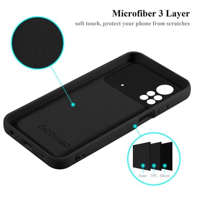 Xiaomi Poco X4 Pro Suojakuori Kotelo Case (Musta)