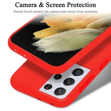 Samsung Galaxy S21 ULTRA Suojakuori Kotelo (Punainen)