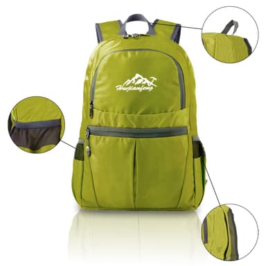 Taitettava reppu 36L Unisex vedenpitävä (lime)