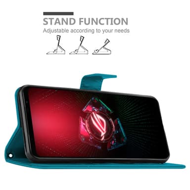 Asus ROG Phone 5 Suojakuori Lompakkokotelo (Sininen)