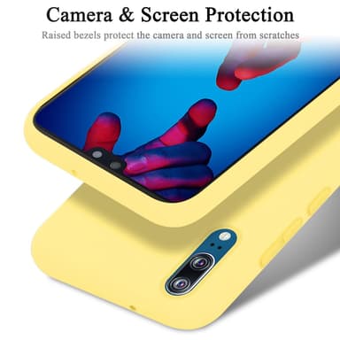 Huawei P20 Suojakuori Kotelo Case (Keltainen)