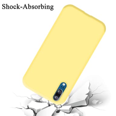 Huawei P20 Suojakuori Kotelo Case (Keltainen)