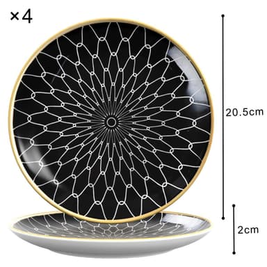 4x Levy posliinilautanen Plate Tarjoilulautanen 20,5cm
