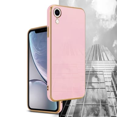 iPhone XR Suojakuori Case Cover (Vaaleanpunainen)