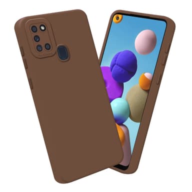 Samsung Galaxy A21s Suojakuori Kotelo (Ruskea)