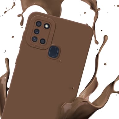 Samsung Galaxy A21s Suojakuori Kotelo (Ruskea)