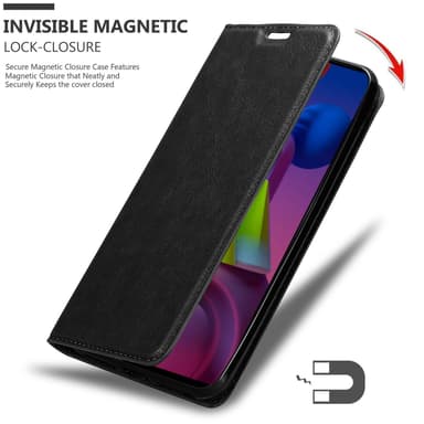Samsung Galaxy M51 Suojakuori Lompakkokotelo (Musta)