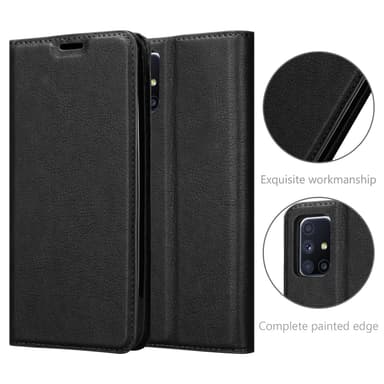 Samsung Galaxy M51 Suojakuori Lompakkokotelo (Musta)