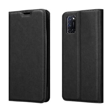 Oppo A52 Suojakuori Lompakkokotelo (Musta)