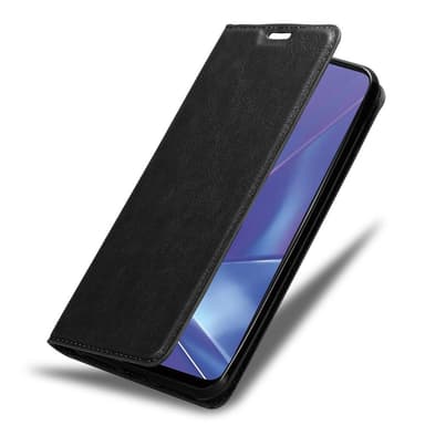 Oppo A52 Suojakuori Lompakkokotelo (Musta)