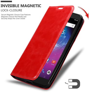 ZTE Blade L8 Suojakuori Lompakkokotelo (Punainen)