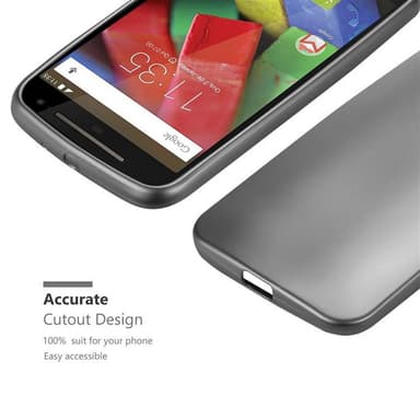 Motorola MOTO G2 Suojakuori Kotelo (harmaa)