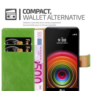 LG X POWER Suojakuori Lompakkokotelo Case Cover
