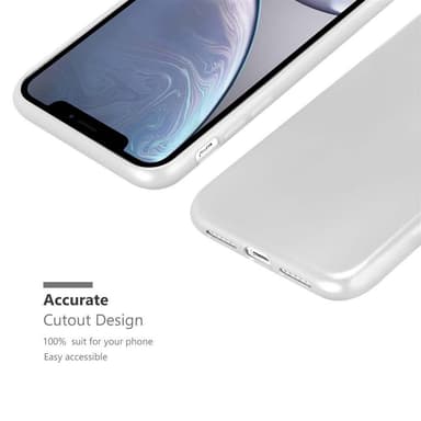 iPhone XR Suojakuori Kotelo (Hopea)