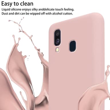 Suojakuori Samsung Galaxy A40 Kotelo (Vaaleanpunainen)