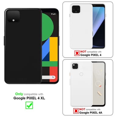 Google PIXEL 4 XL Suojakuori Lompakkokotelo (Punainen)