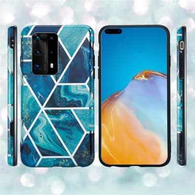 Huawei P40 Suojakuori Lompakkokotelo (Sininen)
