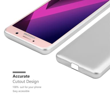 Samsung Galaxy A7 2017 Suojakuori Kotelo (Hopea)